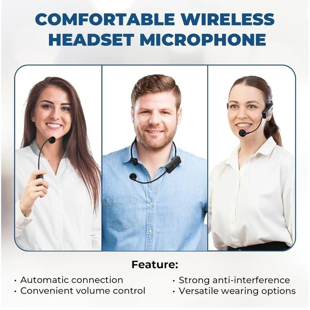 New WinBridge S93 Voice Amplifier-UHF Wireless Microphone-30W Amplification